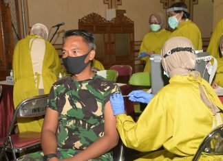 Kodam Brawijaya Mampu Kebut Vaksinasi
