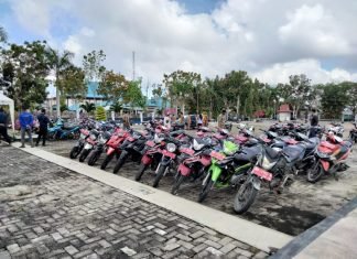 Seluruh Kendaraan Dinas Dikumpulkan di Halaman Kantor Bupati