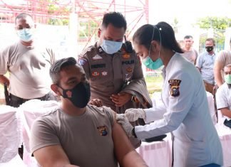 379 Polisi di Kepulauan Meranti Divaksin Covid-19