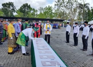 Bupati H. Adil Lantik BPD se-Kabupaten Kepulauan Meranti