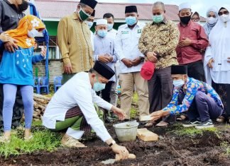 Bupati H. Adil Lakukan Peletakan Batu Pertama Pembangunan Panti Asuhan Nafisya Selatpanjang