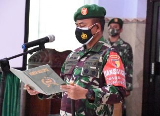 Danrem 082/CPYJ Pimpin Raport Pindah dan Masuk Satuan