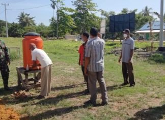 Laksanakan Penyuluhan Peternakan, Satgas TMMD Kodim 0321 Terapkan Protokol Kesehatan