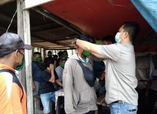 Management PT.EDI Bagikan Masker dan himbau Taati Prokes Dimasa PPKM Level 4