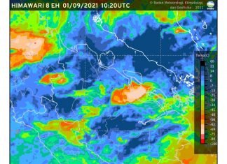 Peringatan Dini, Hujan Lebat Disertai Petir Terjadi di Sejumlah Wilayah di Riau