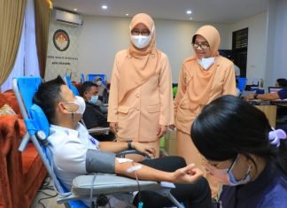 DWP Kota Pekanbaru Gelar Aksi Donor Darah