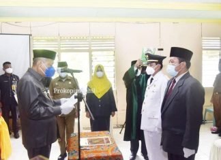 Wabup Syamsuddin Uti Lantik Camat dan Sekcam Reteh di Pulau Kijang