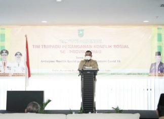Wagubri Buka Rakor Rencana Aksi Terpadu Penanganan Konflik Sosial Tahun 2021
