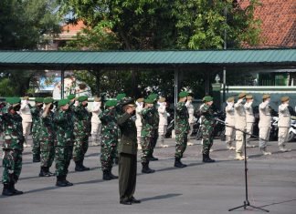 Danrem 082/CPYJ Apresiasi Kinerja Prajurit di HUT TNI