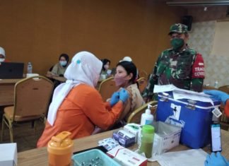SMA Barunawati Jadi Jujukan Serbuan Vaksinasi Kodim Surabaya Utara