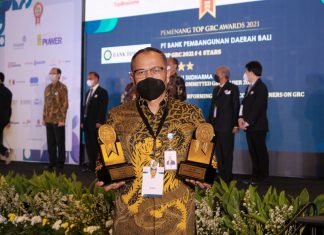 Bank bjb Sabet Tiga Penghargaan TOP GRC Award 2021