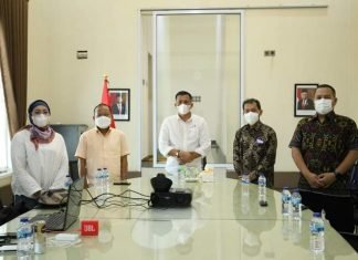 Bupati HM Adil. SH Ikuti Zoom Meeting Penyerahan DIPA Tahun Anggaran 2022