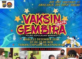 Gebyar Vaksinasi Gembira, Polres Meranti Siapkan Doorprize 2 Unit Sepeda Gunung
