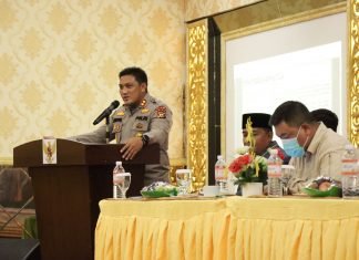Kapolres Jadi Pembicara pada Sosialisasi Pencegahan dan Penanggulangan Karhutla