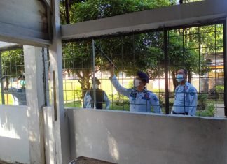 Petugas Inspeksi Blok Hunian Lapas Pasir
