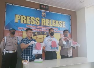Sepasang Sejoli Bandar Narkoba Lintas Provinsi Berhasil Diringkus Polisi