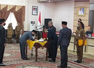 Pj Sekda Rohil Pimpin Pengambilan Sumpah/Janji Jabatan Fungsional