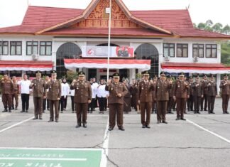 Kejari Rohul jadi Irup Upacara Hari Bhakti Adhyaksa ke-62