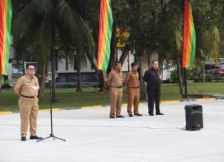 Sekretariat DPRD Provinsi Riau Melakukan Apel Pagi