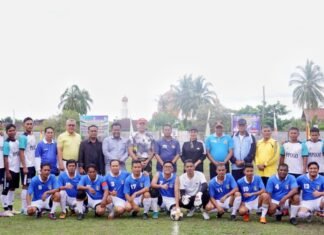 Wabup Rohil Buka Turnamen Sepak Bola U 30 Antar Dinas Resmi Bergulir