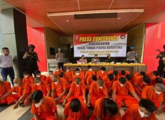 22 Hari Operasi, Polres Rohul Tetapkan 34 Tersangka Narkotika