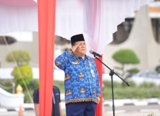 Sekdaprov Riau Pimpin Upacara Hari Bela Negara Tahun 2022