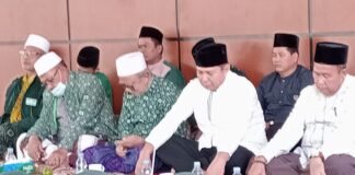 Istighosah, Rumdis Wabup Rohul Dipadati Jemaah Muslimah NU