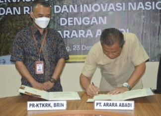 BRIN Lakukan Perjanjian Kerjasama dengan PT Arara Abadi