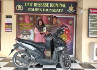 Korban Curanmor di Rohul Histeris Motor dan HP nya Diserahkan Polisi