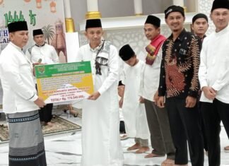 Puluhan Perbankan dan Perusahaan Salurkan CSR pada Syafari Ramadhan Wabup Rohul