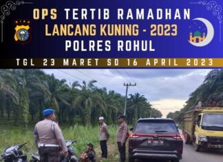 Personil Polsek Rambah Hilir Patroli Balap Liar dan Premanisme