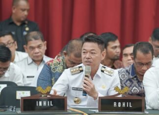 Hadiri Musrenbang RKPD Riau 2024, Bupati Rohil Minta Perbaikan Infrastruktur Jalan