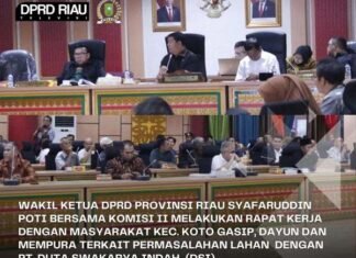 Komisi II dan Wakil Ketua DPRD Riau Rapat Kerja Bersama Masyarakat Koto Gasib