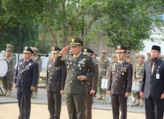 Kodim 0303 Bengkalis Gelar Apel Kehormatan di Makam Pahlawan