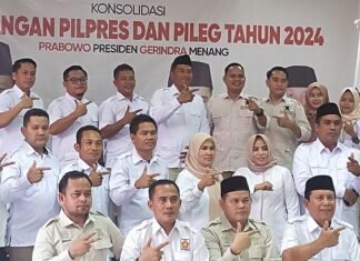 Partai Gerindra Rohul Rapat Konsolidasi Pemenangan Pemilu