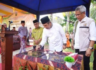 Gubernur Syamsuar Resmikan Dua Ruas Jalan di Kampar Menuju Rohul