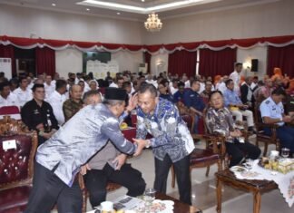 Wabup Bengkalis Hadiri Pelantikan PWI Riau