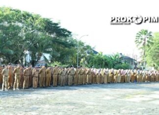 Pj Bupati Inhil Pimpin Apel Gabungan ASN