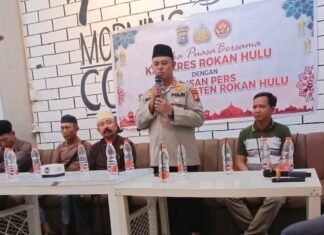 Polres Rohul Gelar Buka Puasa Bersama Insan Pers