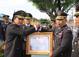 Lapas Pasir Pangaraian Raih Penghargaan Terbaik Ketiga