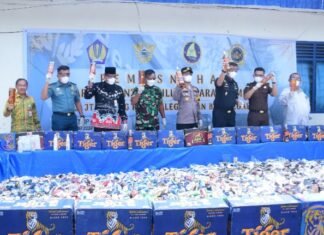 Bupati Bengkalis Apresiasi Pemusnahan Barang Oleh Bea Cukai