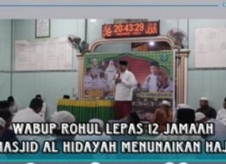 Wabup Rohul Lepas 12 Jamaah Masjid Al Hidayah Menunaikan Haji