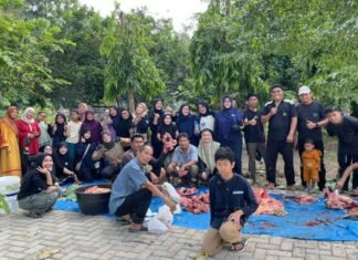 RMC dan PPJI Berkurban 1 Ekor Sapi dan 1 Kambing di Masjid Zidni Ilma Kulim