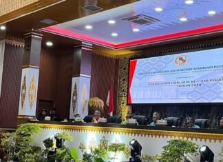 Ginda Burnama Pimpin Paripurna HUT Kota Pekanbaru ke-240