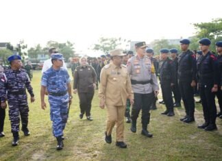 PJ Gubernur Pimpin Apel Gelar Pasukan Operasi Lilin Lancang Kuning 2024