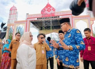 Bupati Kasmarni Tinjau Asra Utama MTQ Riau 2025