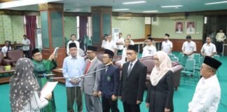 Rektor UIN Suska Riau Lantik Pejabat Baru