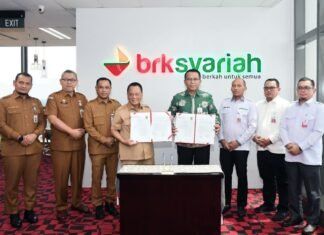 BRK Syariah dan Pemkab Rohil Teken MoU Layanan Perbankan