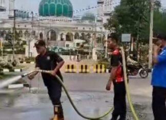 Pemkab Rohul Mulai Pembersihan dan Mempercantik Kota Jelang HUT ke-26