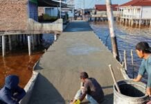 Jalan Diperbaiki, Masyarakat Ucapkan Terimakasih kepada Bupati Bistamam